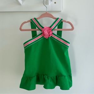 Janie and Jack Green and Pink Summer dress